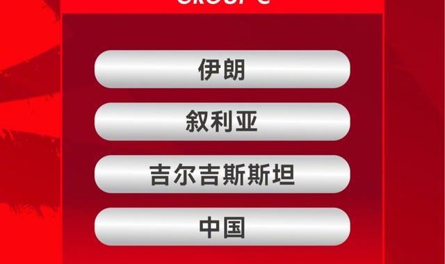 MK体育官方入口-正式官宣！2027沙特亚洲杯抽签对阵出炉！中国男足将战伊朗叙利亚