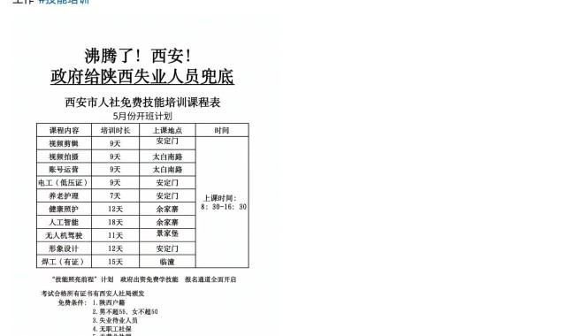 MK体育-笑疯了！西安给失业人员免费培训，评论区太扎心，一点面子都不留